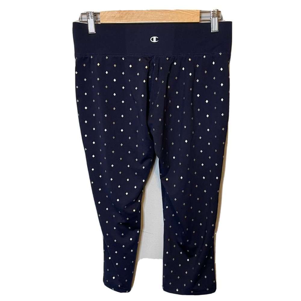ole miss leggings size medium womens champion blue cropped ankle collegiate - Picture 2 of 5